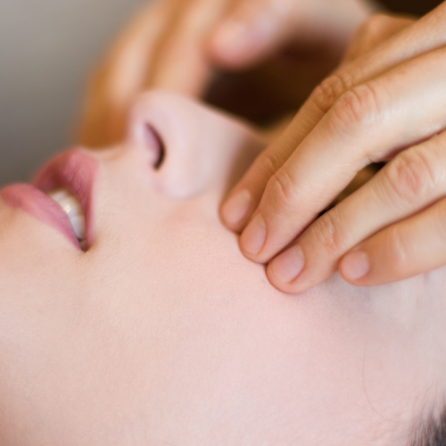 facial reflexology being performed in Dronfield