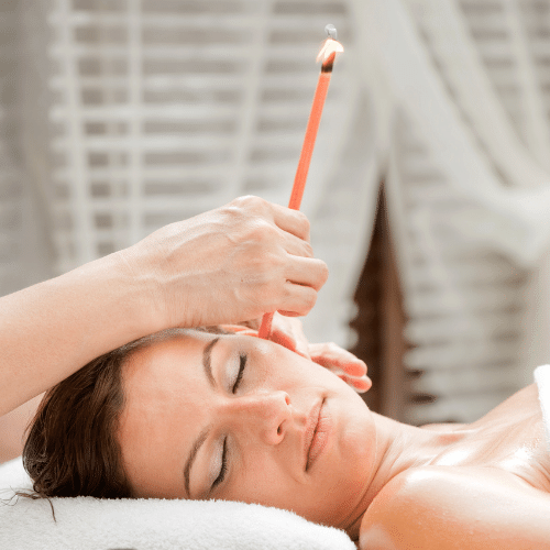 hopi ear candling being carried out in sheffield